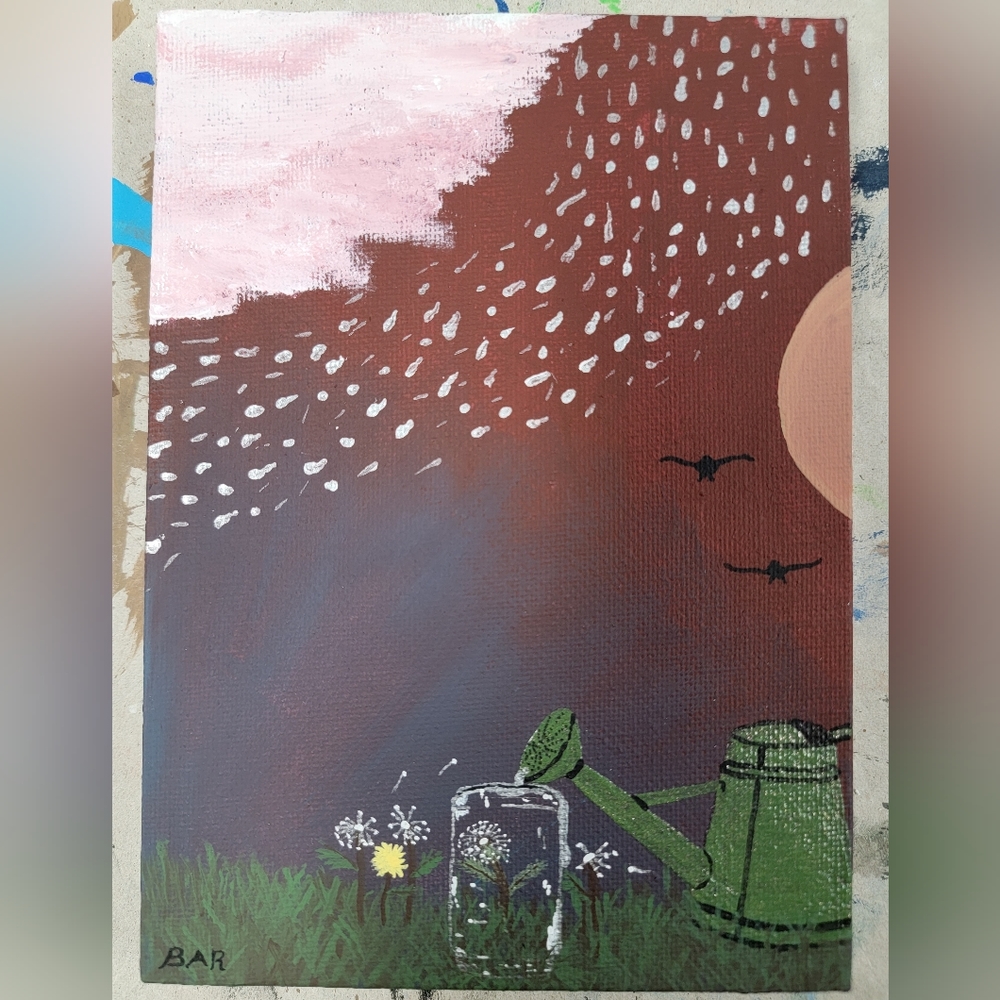 "Mason Jarred", by Brynn Rothberg, acrylic, 2022
